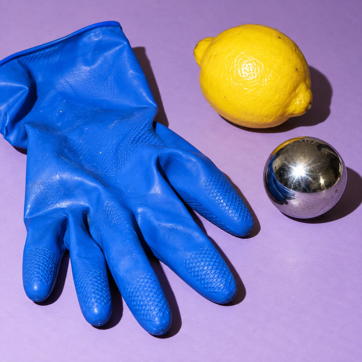 Glove, Lemon, Chrome