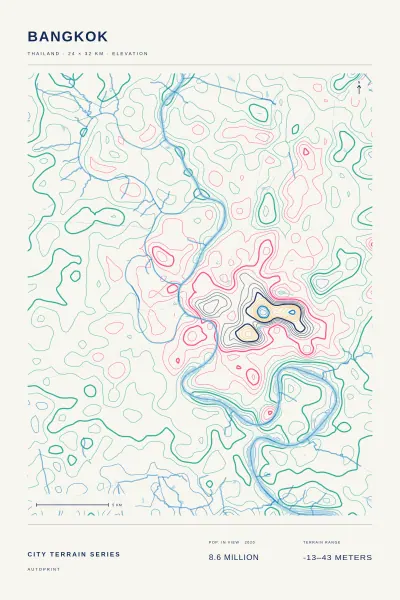 Bangkok terrain poster