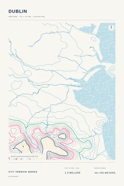 Dublin terrain poster