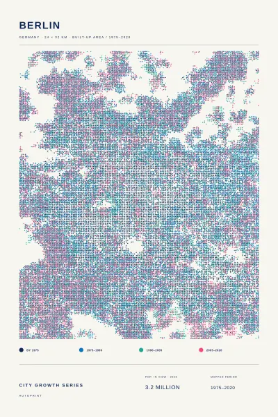 Berlin city growth poster