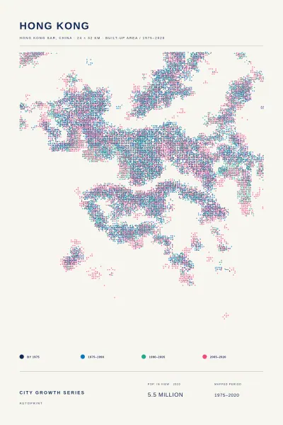 Hong Kong city growth poster
