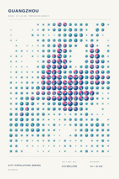 Guangzhou population poster
